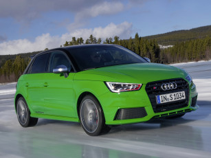 Картинка автомобили audi 2014 sportback s1 зеленый