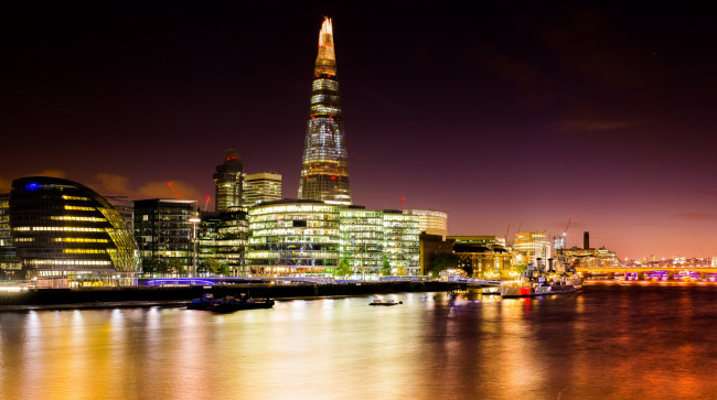 Обои картинки фото города, лондон , великобритания, ночь