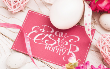 Картинка праздничные пасха flowers spring decoration eggs весна цветы яйца happy easter