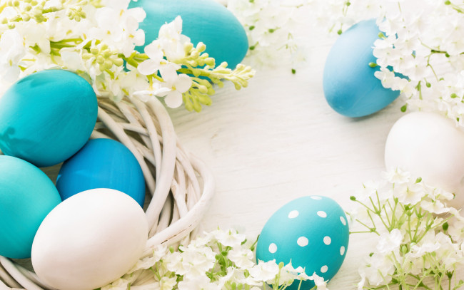 Обои картинки фото праздничные, пасха, flowers, decoration, spring, easter, eggs, happy, весна, цветы, яйца