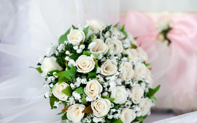Обои картинки фото разное, ремесла,  поделки,  рукоделие, розы, цветы, букет, свадьба, roses, flowers, bouquet, wedding