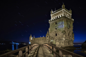 Картинка torre+de+belem+lisboa города лиссабон+ португалия простор