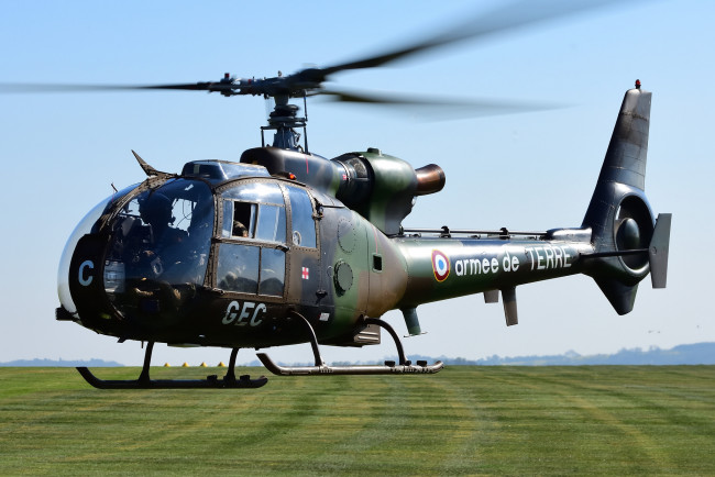 Обои картинки фото aerospeciale sa, 342m gazelle, авиация, вертолёты, вертушка