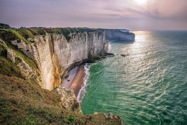 Обои картинки фото cliffs of etretat, normandy, france, природа, побережье, cliffs, of, etretat