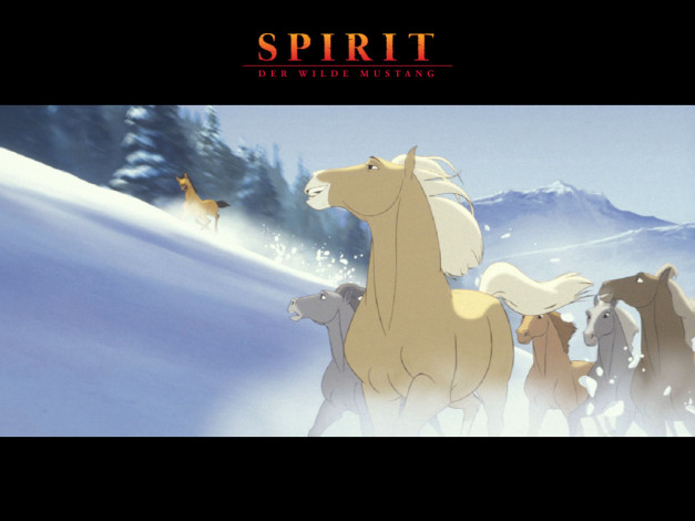 Обои картинки фото мультфильмы, spirit, stallion, of, the, cimarron