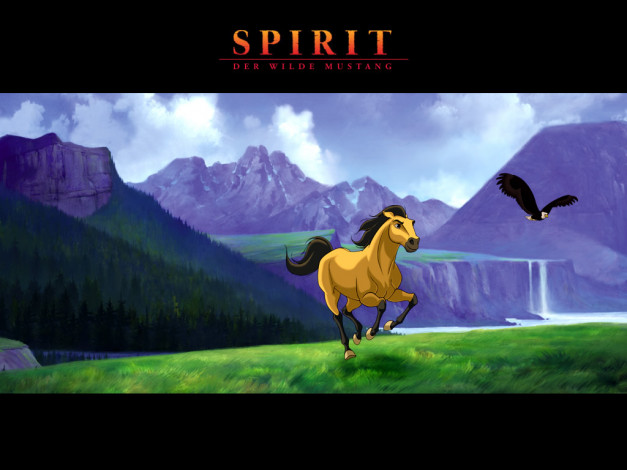 Обои картинки фото мультфильмы, spirit, stallion, of, the, cimarron