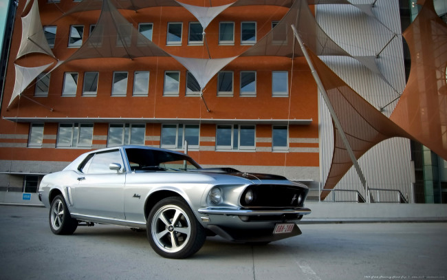 Обои картинки фото ford, mustang, 1969, автомобили