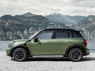 Картинка автомобили mini зеленый 2014 all4 r60 countryman cooper sd