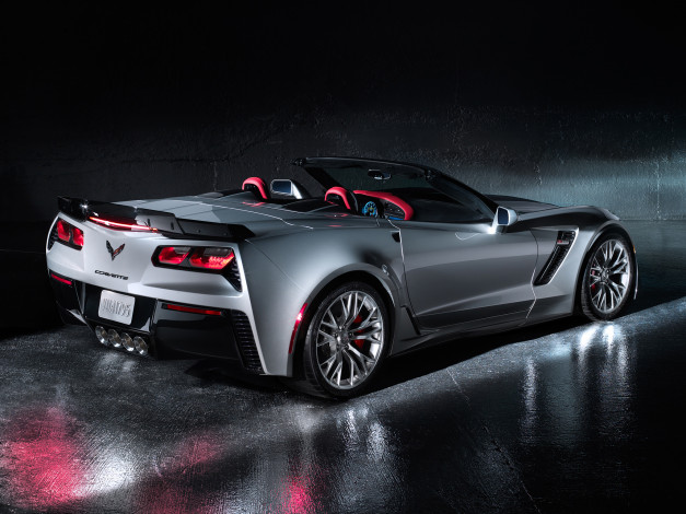 Обои картинки фото автомобили, corvette, 2015г, z06, convertible, с7