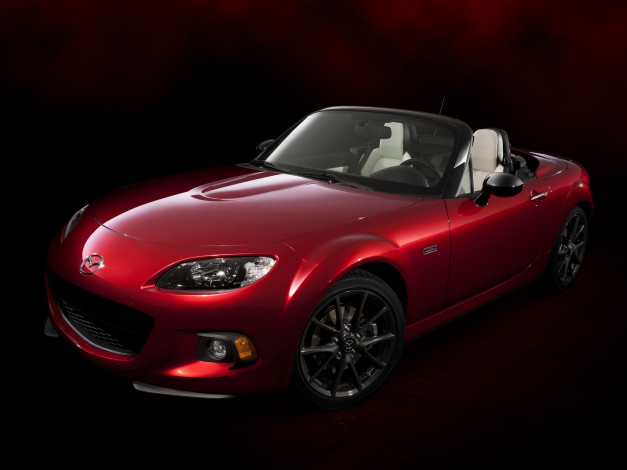 Обои картинки фото автомобили, mazda, 2015, mx-5, miata, 25th, anniversary, nc3, красный