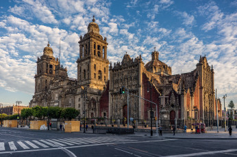 Картинка catedral+metropolitana +mexico+city города мехико+ мексика собор