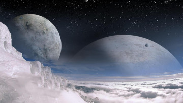 Картинка 3д+графика атмосфера настроение+ atmosphere+ +mood+ вселенная планеты звёзды созвездия