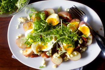 Картинка еда Яичные+блюда картофель яйца зелень
