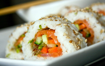 Картинка еда рыба +морепродукты +суши +роллы японская роллы кухня