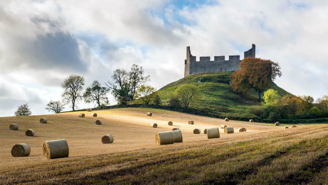 Обои картинки фото hume castle, города, замки англии, hume, castle