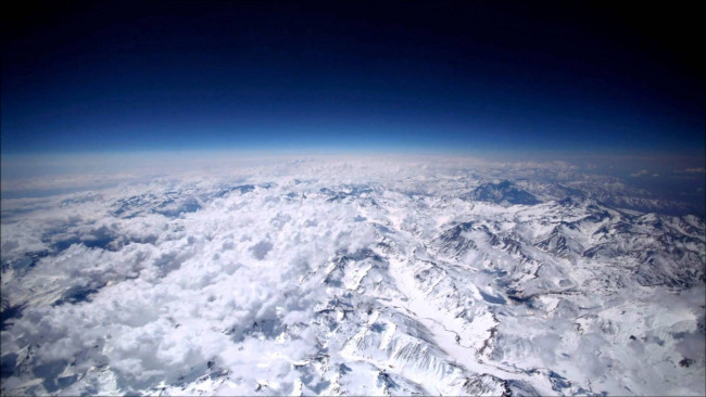 Обои картинки фото природа, горы, небо, снег, высота, стратосфера