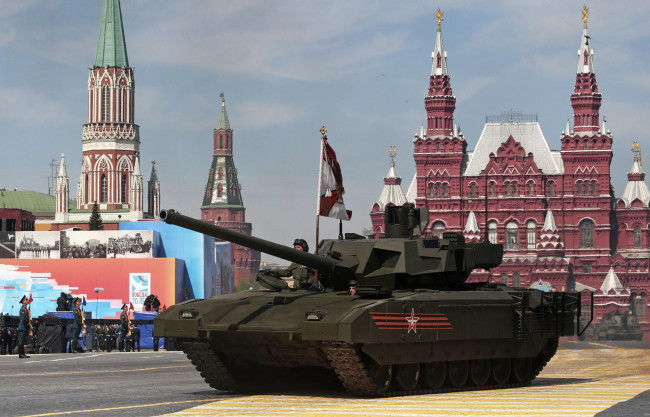 Обои картинки фото т-14 армата, техника, военная техника, парад, победы, москва, россия, танк, армата, т14