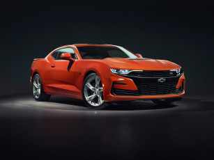 Картинка 2019+chevrolet+camaro+2ss автомобили camaro 2019 chevrolet 2ss купе шевроле оранжевый