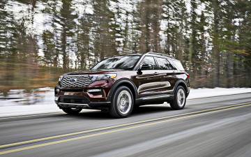 Картинка 2020+ford+explorer автомобили ford форд бургундский исследователь новый вид спереди внедорожник американские