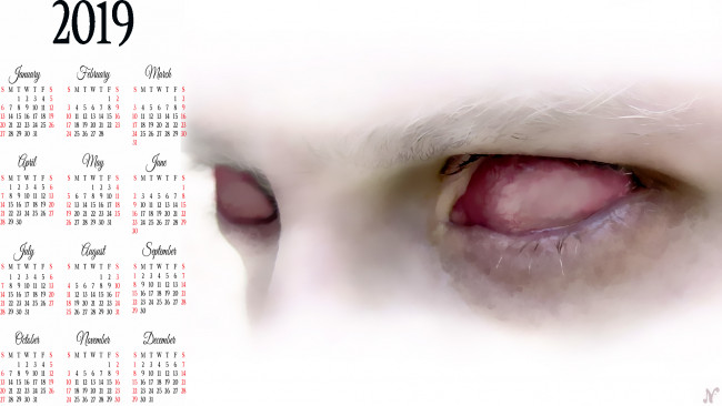 Обои картинки фото календари, фэнтези, глаза
