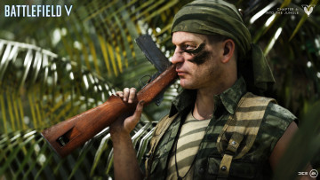 Картинка видео+игры battlefield+v battlefield v джунгли солдат оружие