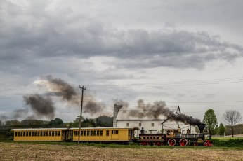 Картинка техника паровозы вагоны паровоз рельсы ретро