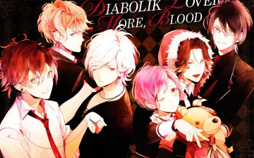 Картинка аниме diabolik+lovers вампиры парни
