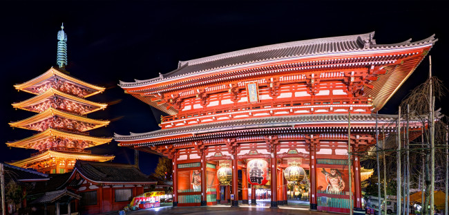 Обои картинки фото sensoji temple - tokyo,  japan, города, токио , Япония, токио, асакусадэра, храм, сэнсо-дзи, japan, tokyo, пагода, asakusa, kannon, temple, sensoji
