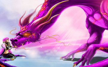 Картинка фэнтези красавицы+и+чудовища дракон узоры морда девушка фантастика