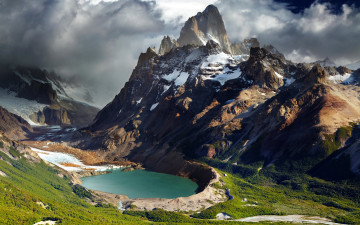 Картинка природа реки озера панорама ущелье озеро горы patagonia аргентина