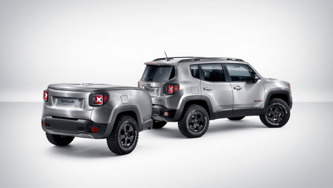 Обои картинки фото jeep renegade hard steel concept 2015, автомобили, jeep, внедорожник, hard, steel, concept, 2015, renegade, кроссовер