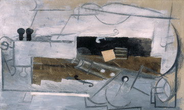 Картинка кларнет+и+скрипка рисованное pablo+picasso пабло пикассо инструменты