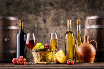 Картинка еда натюрморт виноград вино бутылка сыр