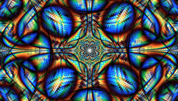 Картинка 3д+графика фракталы+ fractal узор фрактал витраж