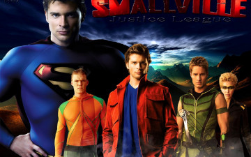 обоя кино фильмы, smallville, персонажи, герои, костюмы, горы