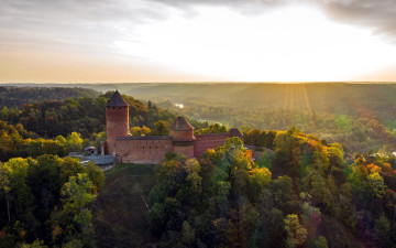 обоя turaida castle, latvia, города, - дворцы,  замки,  крепости, turaida, castle