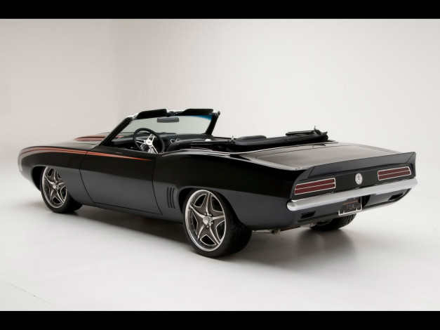 Обои картинки фото 1969, chevrolet, camaro, convertible, автомобили