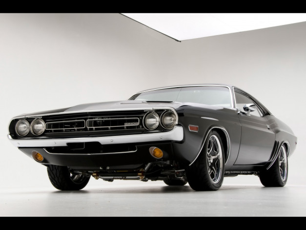 Обои картинки фото 1971, dodge, challenger, rt, автомобили