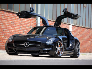 Картинка 2011 mec design mercedes benz sls 63 amg автомобили gullwing doors