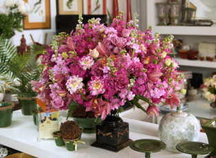 Картинка цветы букеты композиции розовый