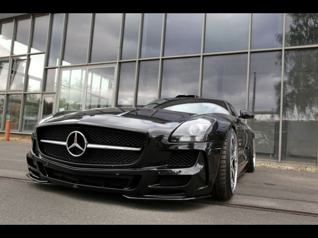 Обои картинки фото 2011, mec, design, mercedes, benz, sls, 63, amg, автомобили, gullwing, doors