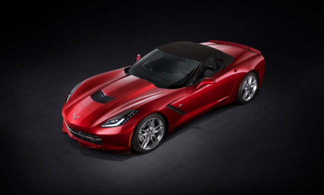 Обои картинки фото 2013, chevrolet, corvette, c7, stingray, convertible, автомобили