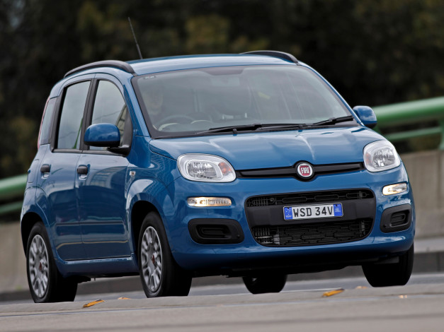 Обои картинки фото автомобили, fiat, au-spec, panda, синий, 2013г, 319