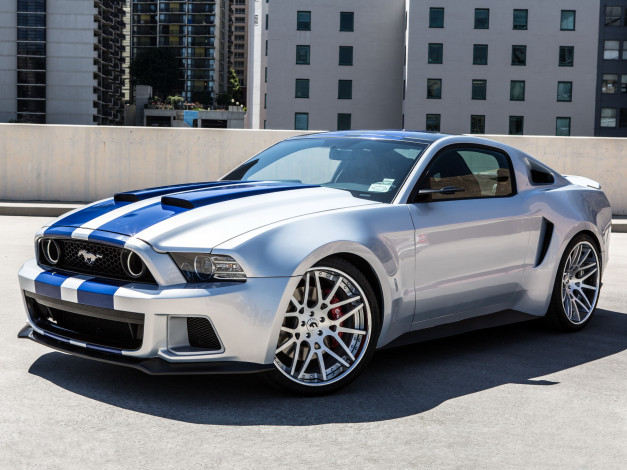 Обои картинки фото автомобили, mustang, 2014г, gt, need, for, speed