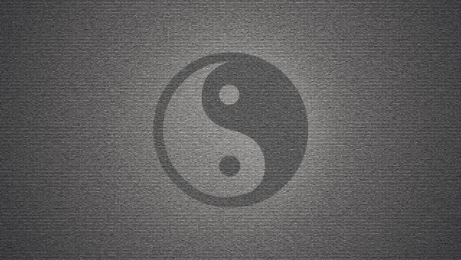 Обои картинки фото 3д графика, инь-Янь , yin yang, серый