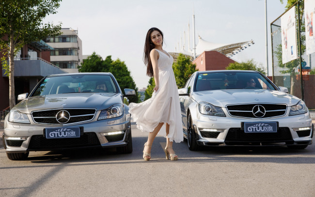 Обои картинки фото автомобили, авто с девушками, автомобиль, азиаткеа, девушка
