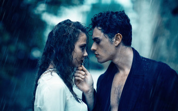 Картинка разное мужчина+женщина любовь дождь мокрые девушка парень пара alessandro di cicco