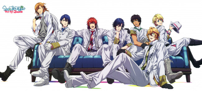 Обои картинки фото аниме, uta no prince-sama, парни