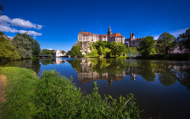 Обои картинки фото castle sigmaringen, города, замки германии, castle, sigmaringen