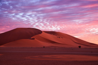 обоя природа, пустыни, вечер, небо, облака, утро, пустыня, песок, дюны